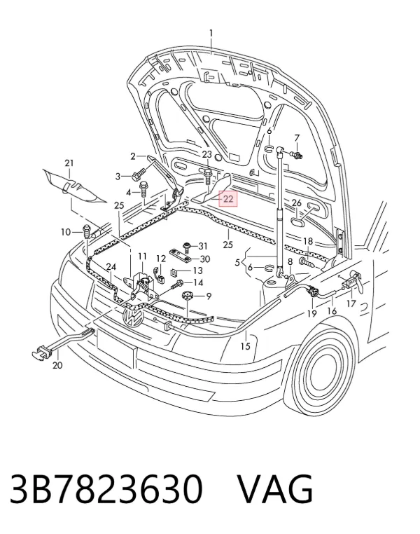  3B7823630 VAG