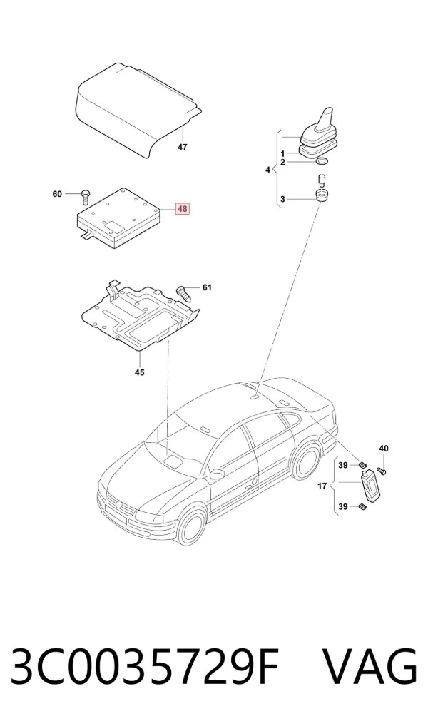Unidad de control Bluetooth 3C0035729F VAG