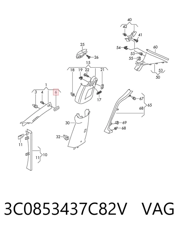  3C0853437C82V VAG
