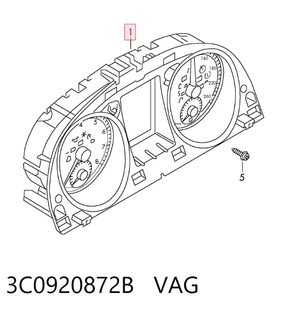 Cuadro instrumentos 3C0920872B VAG
