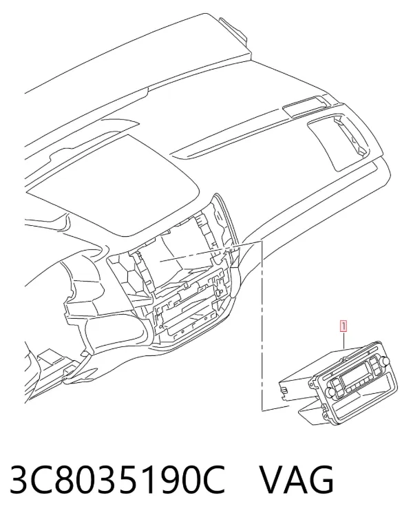 Radio 3C8035190C VAG