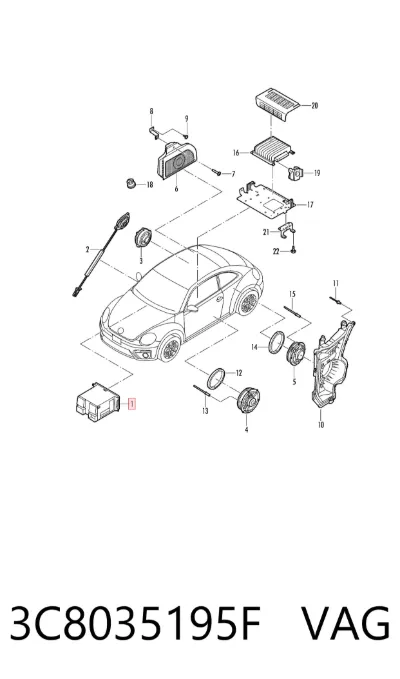 Radio AM/FM VAG 3C8035195F