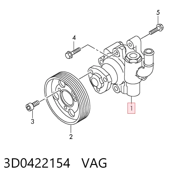 Bomba de dirección 3D0422154 VAG
