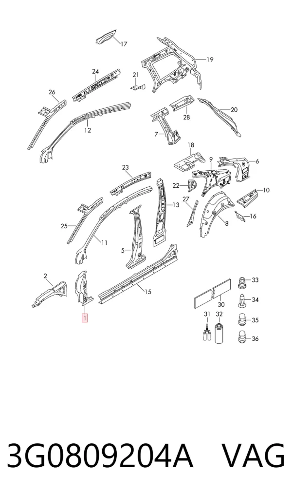  3G0809204A VAG