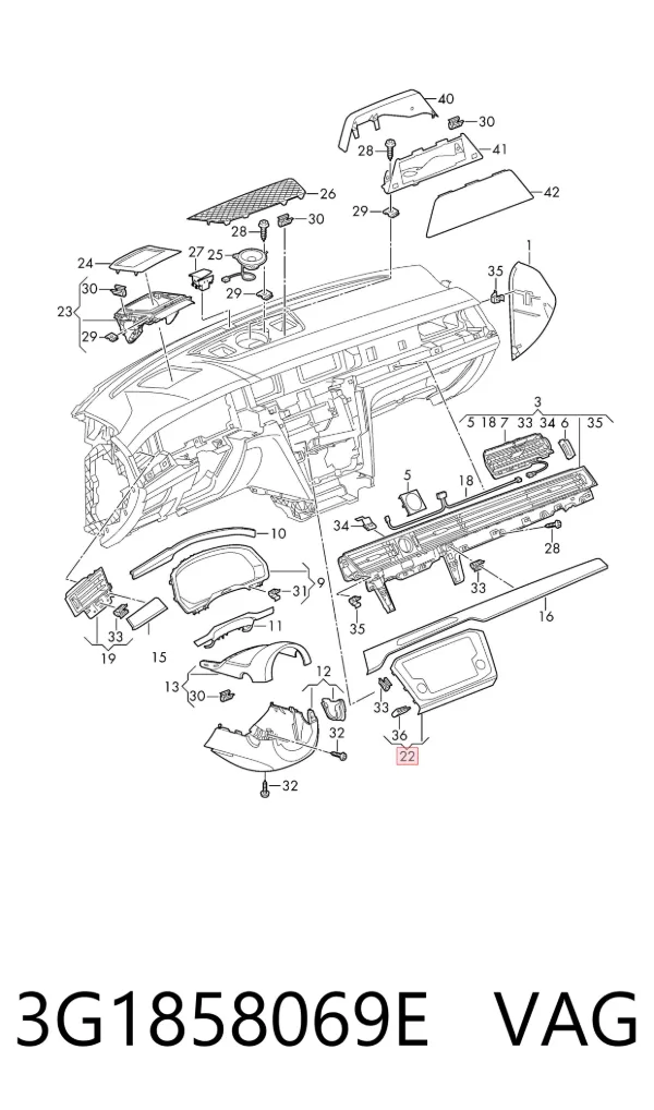  3G1858069E VAG