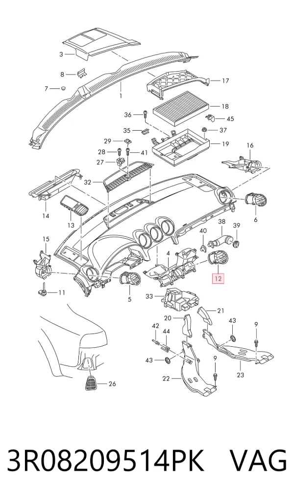  3R08209514PK VAG