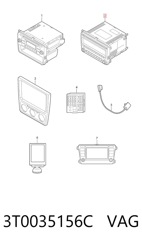 Radio 3T0035156C VAG