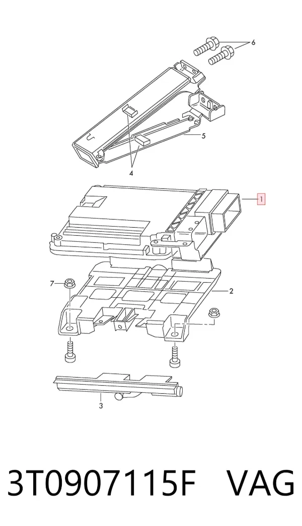 ECU 3T0907115F VAG
