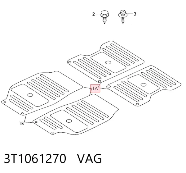 Alfombrillas 3T1061270 VAG
