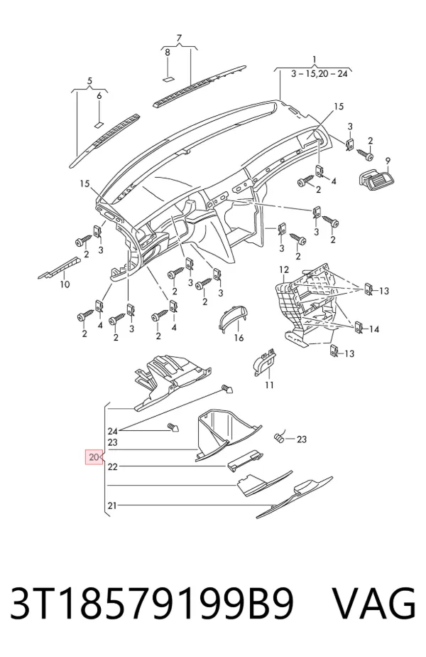  3T18579199B9 VAG