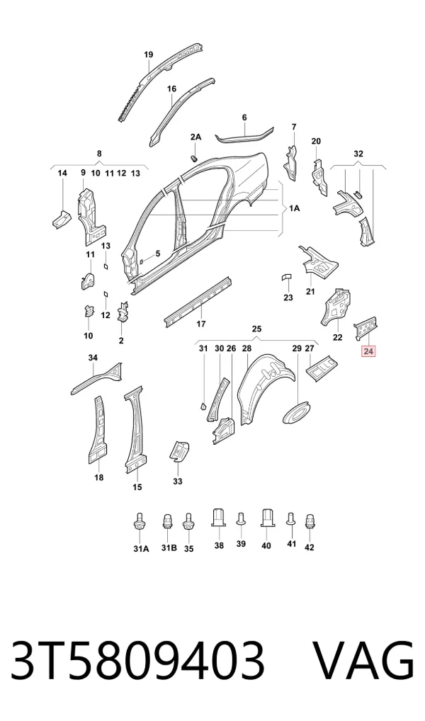  3T5809403 VAG