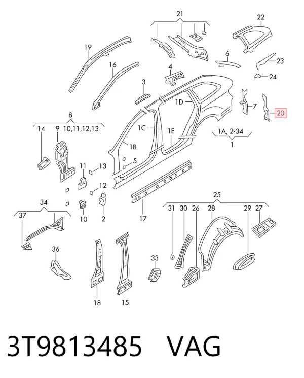  3T9813485 VAG