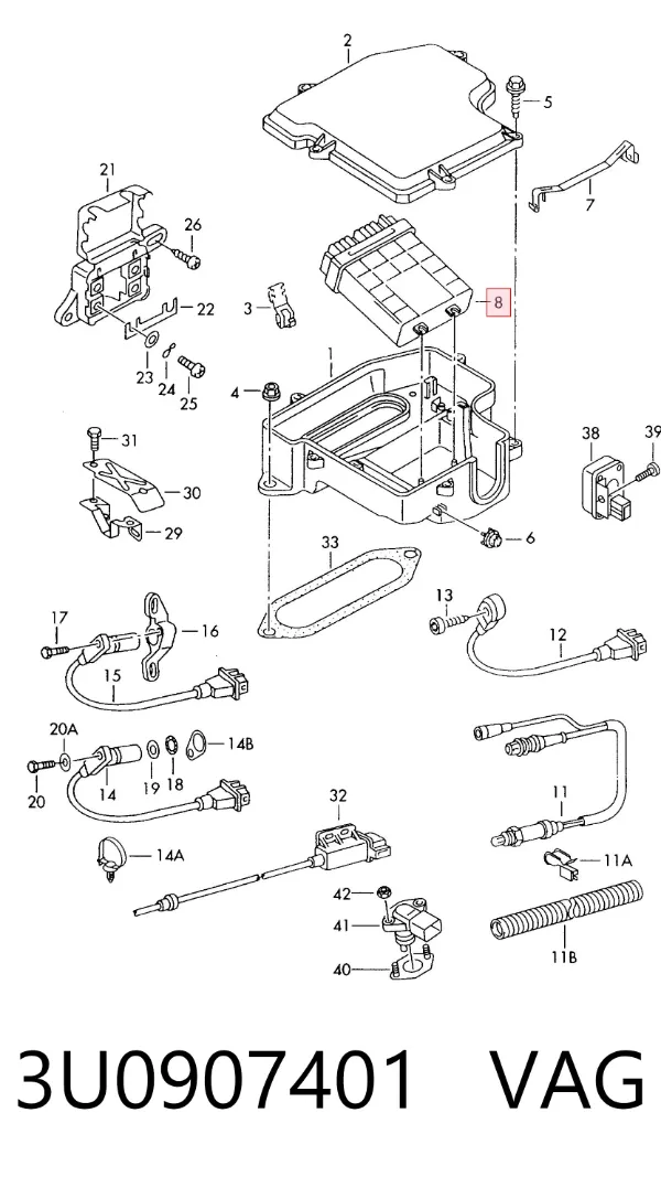 ECU 3U0907401 VAG