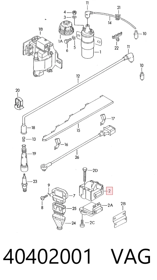 Bobina 40402001 VAG