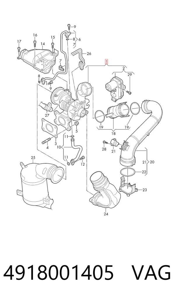 Turbocompresor 4918001405 VAG