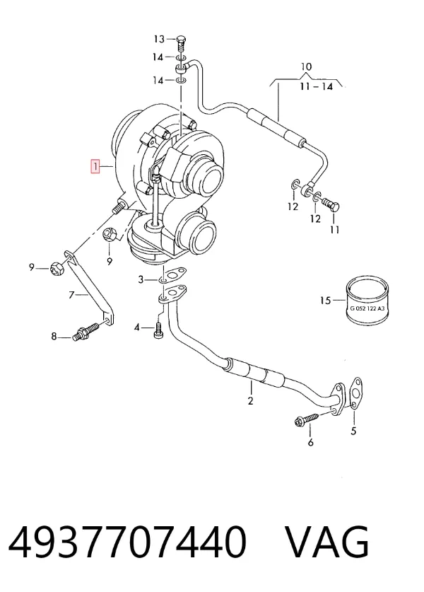 Turbocompresor 4937707440 VAG