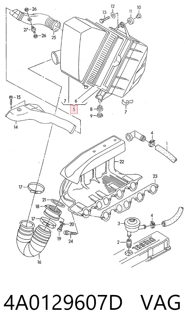  4A0129607D VAG