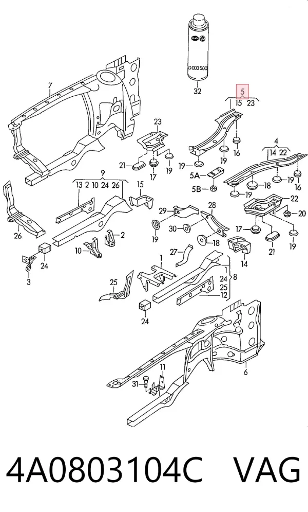  4A0803104C VAG