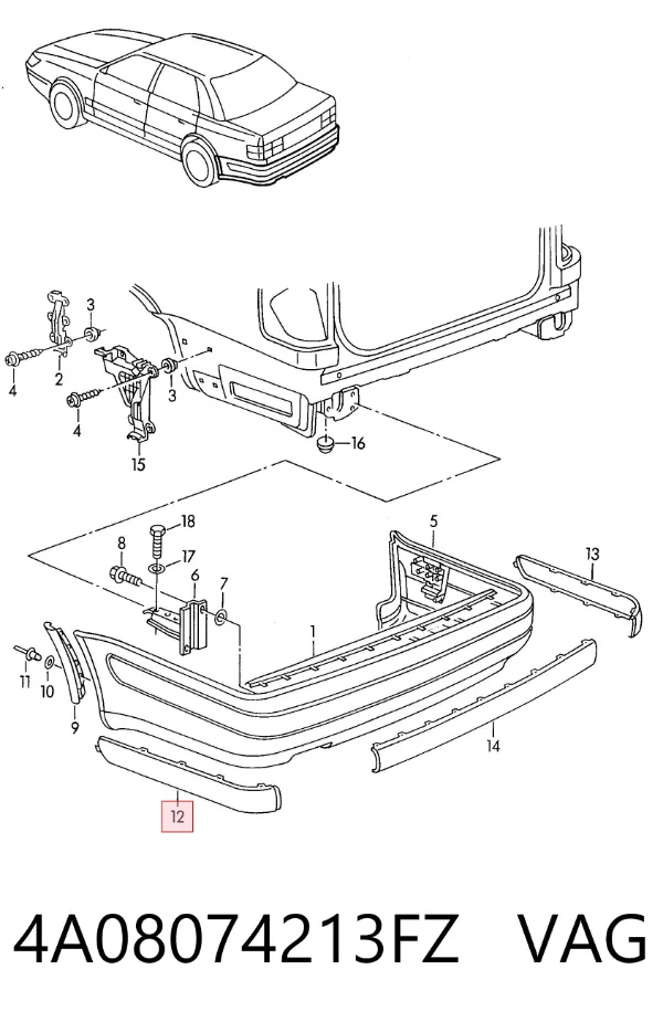  4A08074213FZ VAG