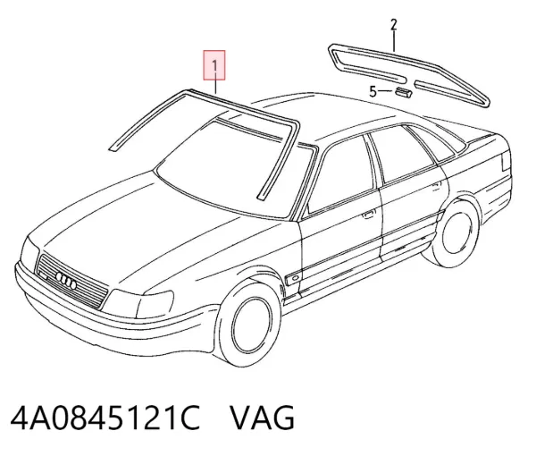 Junta de parabrisas 4A0845121C VAG