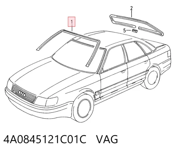 Junta de parabrisas 4A0845121C01C VAG
