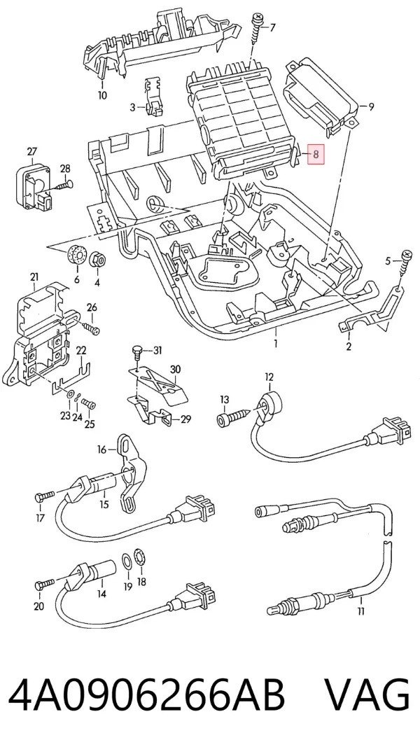 ECU 4A0906266AB VAG