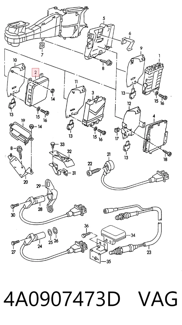 ECU 4A0907473D VAG