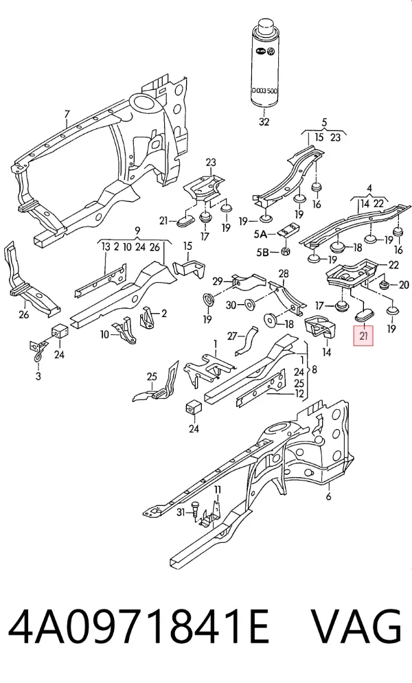  4A0971841E VAG