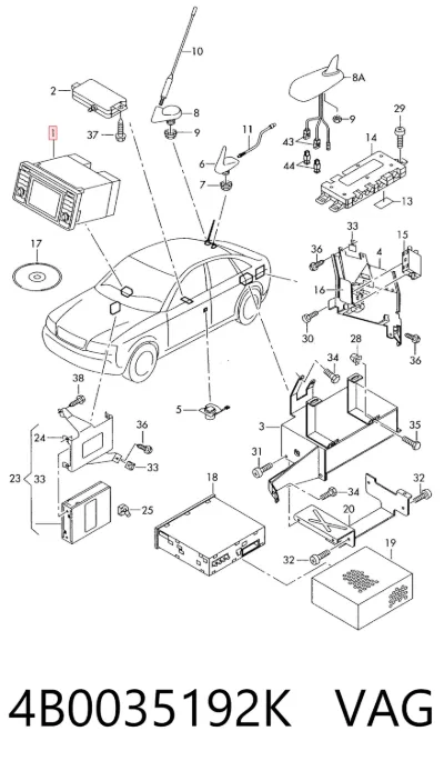 Radio AM/FM universal VAG 4B0035192K