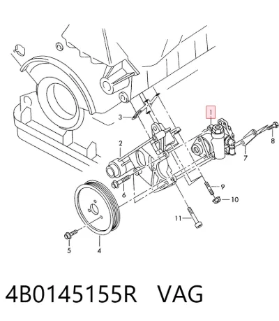 Bomba de dirección asistida VAG 4B0145155R