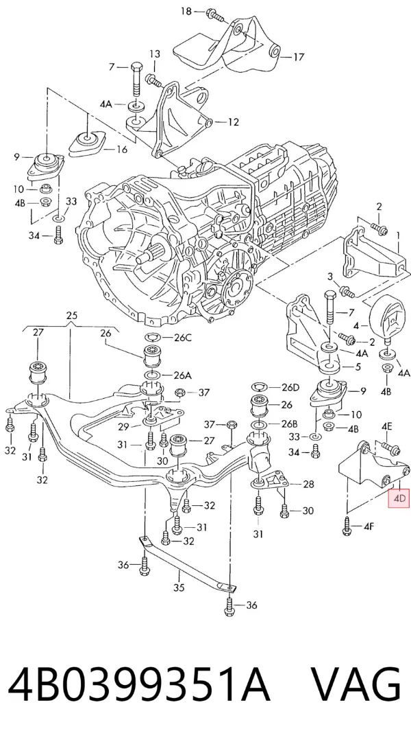  4B0399351A VAG