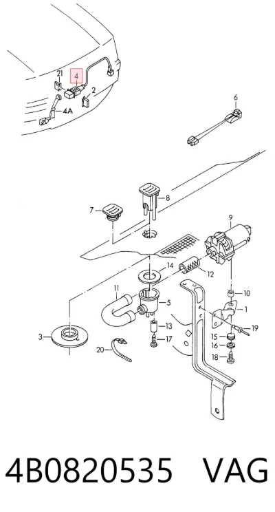 Sensor de temperatura ambiente VAG 4B0820535