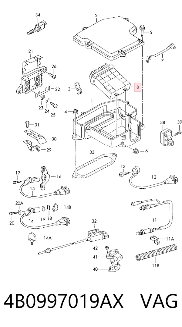 ECU 4B0997019AX VAG