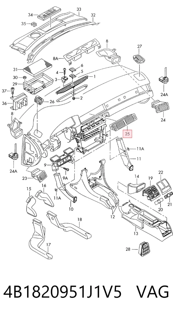  4B1820951J1V5 VAG