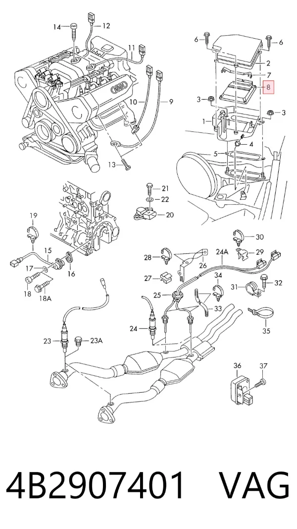 ECU 4B2907401 VAG