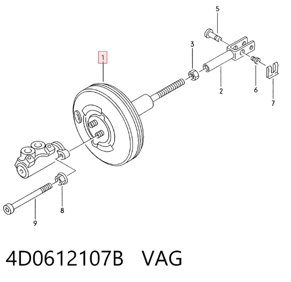 Servofreno Audi A8 D2