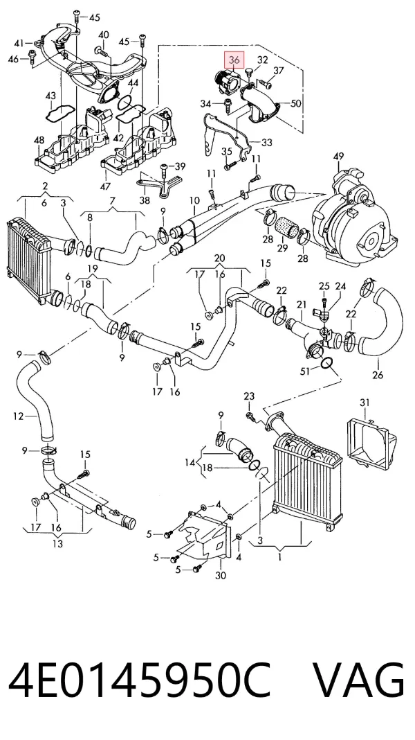 Cuerpo de mariposa 4E0145950C VAG