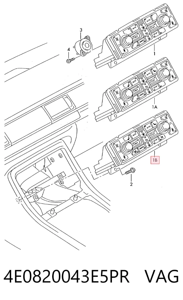 Unidad de control aire acondicionado Audi A8 D3