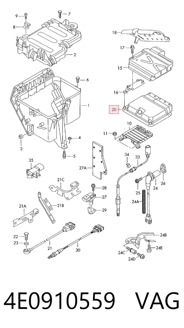 ECU 4E0910559 VAG