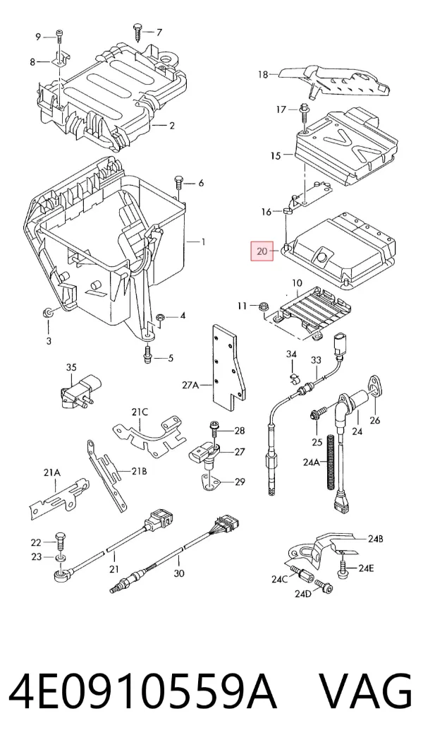 ECU 4E0910559A VAG