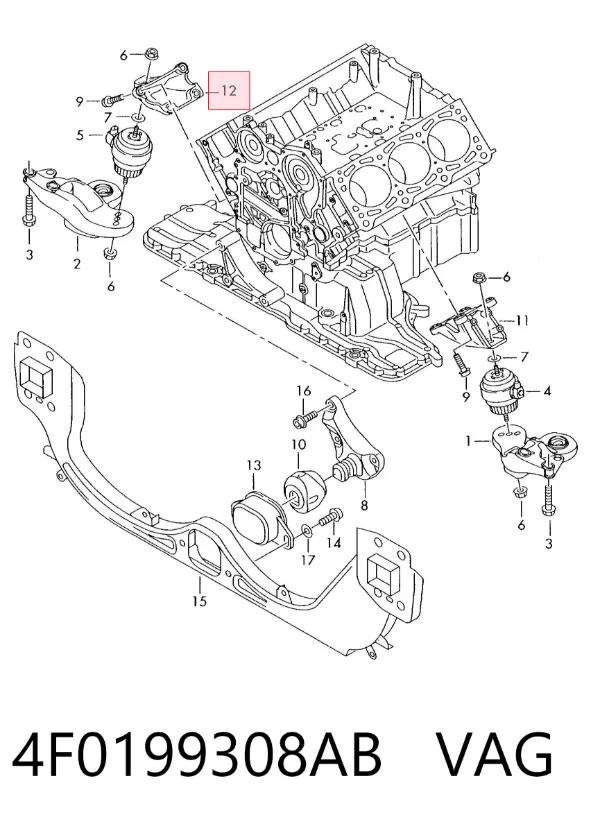  4F0199308AB VAG