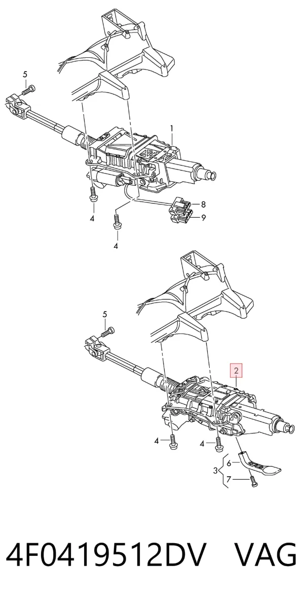 Columna dirección Audi A6 C6