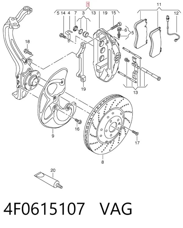  4F0615107 VAG