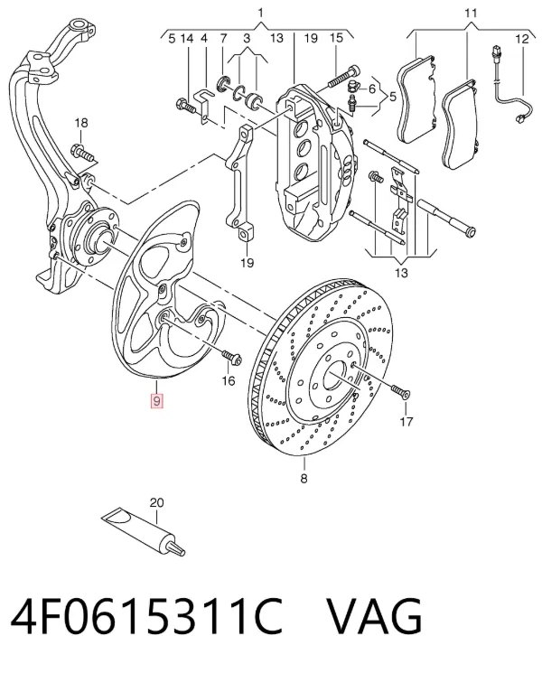  4F0615311C VAG