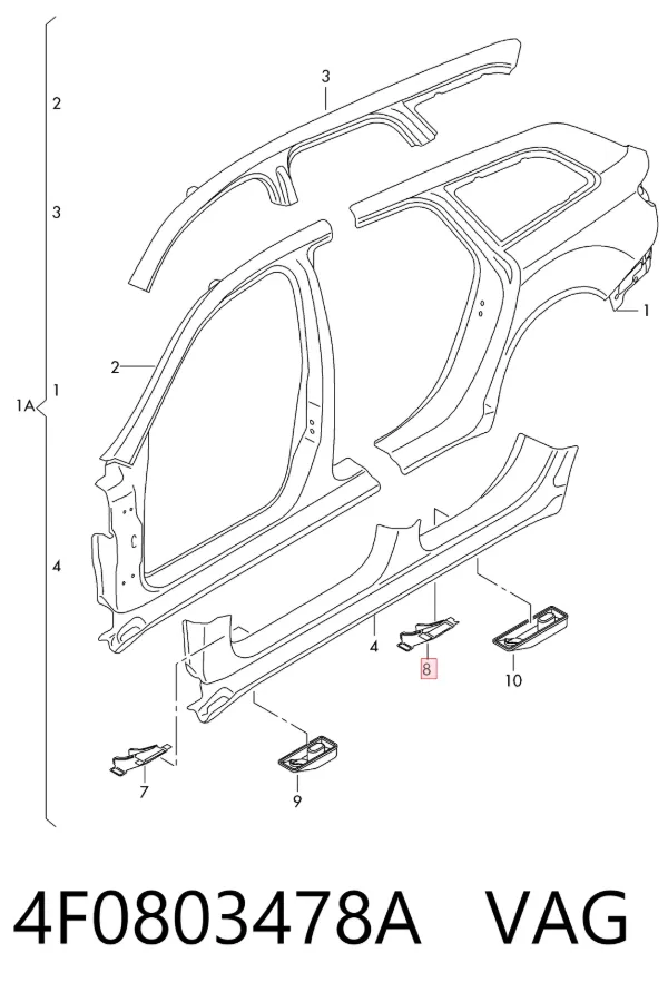  4F0803478A VAG