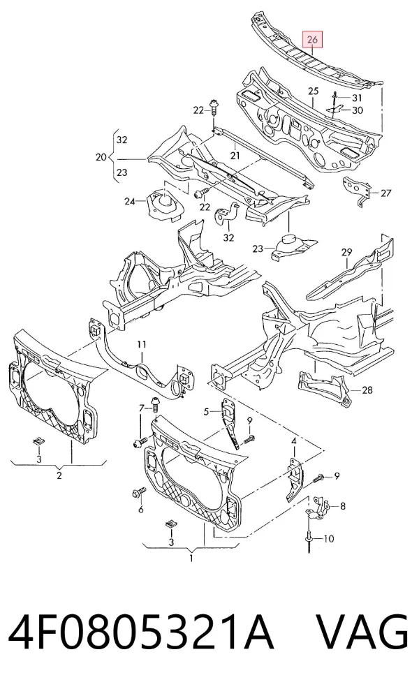  4F0805321A VAG