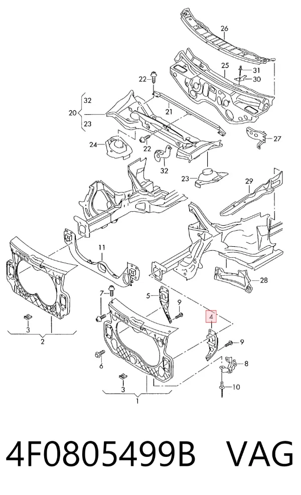  4F0805499B VAG