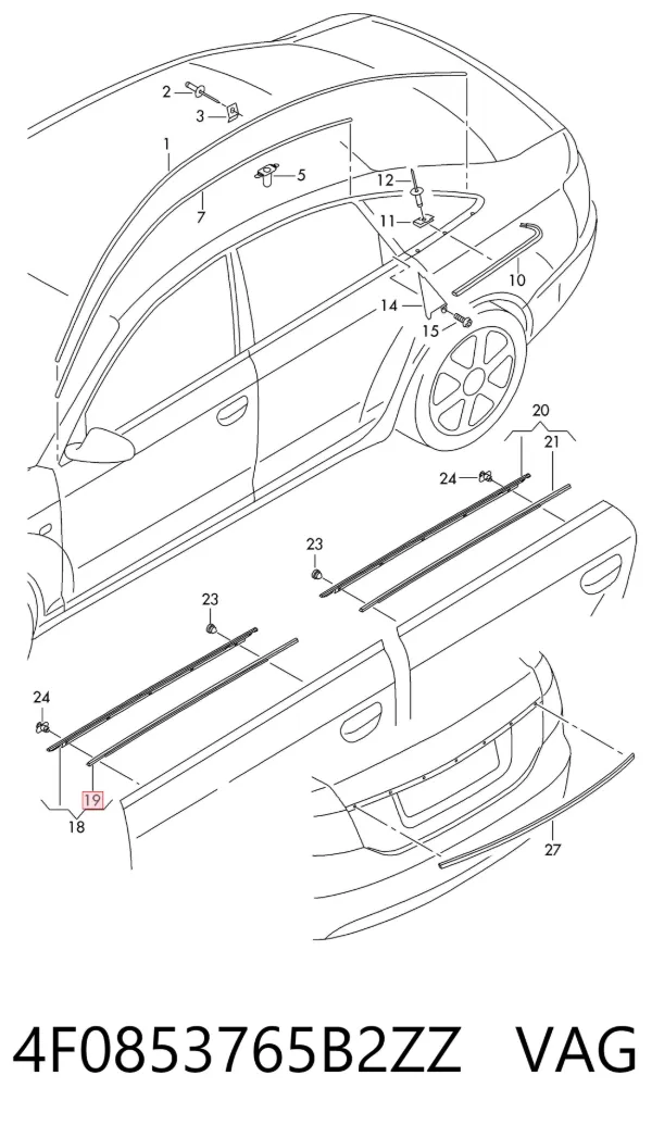  4F0853765B2ZZ VAG