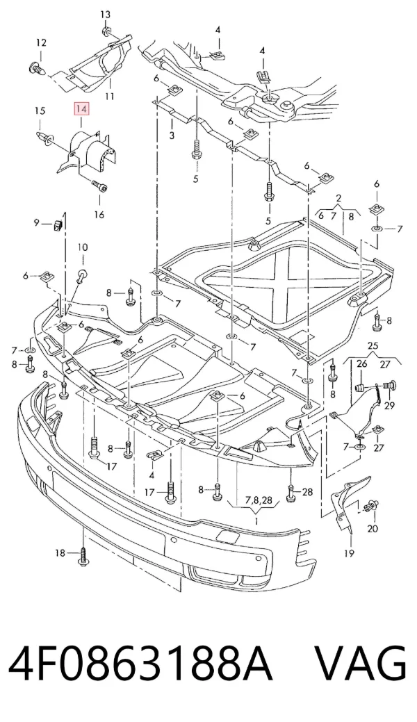  4F0863188A VAG