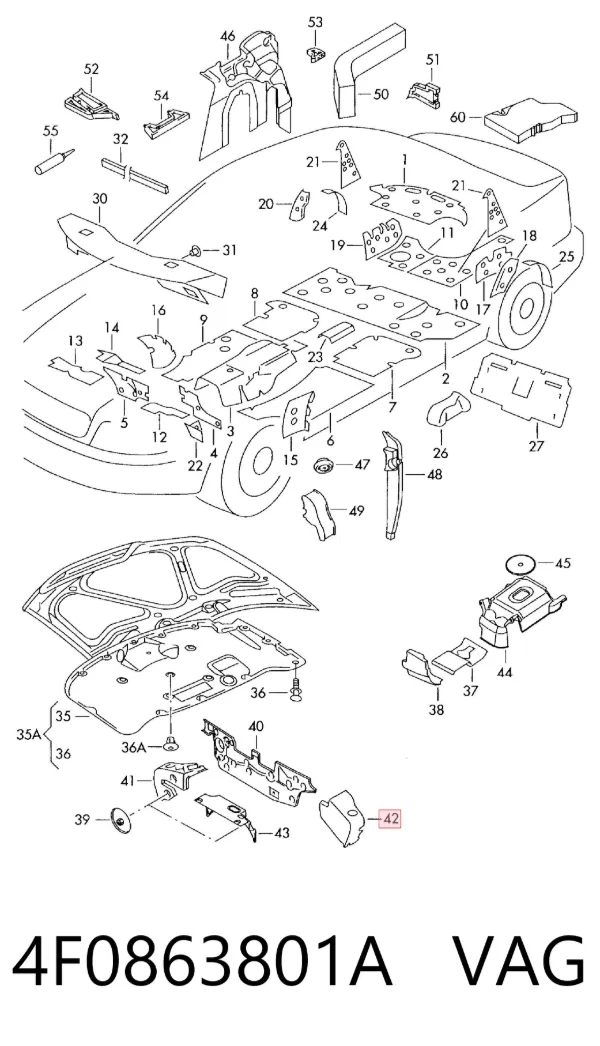  4F0863801A VAG